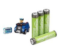 Paw Patrol Chase RC Police Car, 3+ years, & Amazon Basics AAA Rechargeable 4 pack, 850mAh