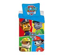 Paw Patrol Children's Bed Linen 2-Piece Set Duvet Cover 100 x 135 cm + Pillowcase 40 x 60 cm 100% Cotton Oeko-Tex Cot/Toddler Size
