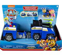 PAW Patrol, Chase Split-Second 2-in-1 Transforming Police Cruiser Vehicle with 2 Collectible Figures