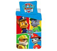 Paw Patrol Children's Bed Linen 2-Piece Set Duvet Cover 100 x 135 cm + Pillowcase 40 x 60 cm 100% Cotton Oeko-Tex Cot/Toddler Size