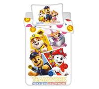Paw Patrol Children's Bed Linen Toddler Set Duvet Cover 100 x 135 cm and Pillowcase 40 x 60 cm Cotton for Girls and Boys Oeko-Tex