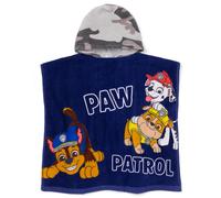 Paw Patrol Childrens/Kids Camo Hooded TowelOne Size Navy/Grey NS7065