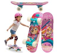 Paw Patrol Skateboard, non-slip deck, lightweight, stable up to 20 kg, 42 cm (Paw Patrol Skye)