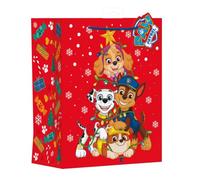 Paw Patrol Christmas Large Gift Bag for Him/Her/Friend | Party Bags for Presents | Birthdays/Christmas | Paw Patrol Design | 26 x 32 x 15 cm