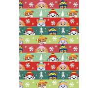 PAW Patrol Christmas Wrapping Paper Roll - 4 Metres Long Official Nickelodeon Gift Wrap - Festive Wrapping Paper for Kids & Families