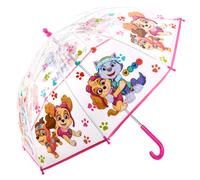 TDL PAWPATROL Girls Umbrella Kids Childrens Brolly Dome Lightweight Rain Cover Pink Skye & Everest Stick Umbrellas