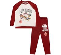 Paw Patrol Clothes, Marshall, Skye, Chase Fire Rescue Boys Tracksuit, Kids Tracksuit, Kids Joggers And Sweatshirt, Red 6-7 Years