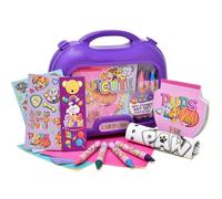 Paw Patrol Coloring and Activity Carry Case, Includes Jumbo Crayons, Stickers, Mess Free Crafts, Doodle Pad, Gift Boutique Bookmark, Reuse Me Stickers