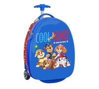 PAW PATROL COOL - Cabin Trolley 16 Inches, Suitcase with Wheels, Security Lock, Lightweight Suitcase, 28 x 23 x 43 cm, Red/Blue, M, Casual