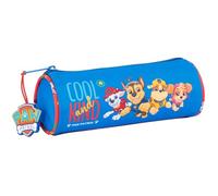 Paw Patrol Cool - Round School Pencil Case, Children's Pencil Case, Ideal for Children from 5 to 14 Years, Comfortable and Versatile, Quality and Resistance, 20 x 7 cm, Red/Blue, M, Casual