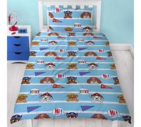 Paw Patrol Official Single Duvet Cover I'm Cool Design | Blue Reversible 2 Sided Bedding Duvet Cover Including Pillowcase Official Merchandise