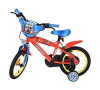 Volare Paw Patrol Kids Bike | Ages 3.5-5 | 14 Inch Wheel | 2 Handbrakes (Front & Back Wheel), Removable Stabilisers, Chain Guard & Pedal Reflectors | Adjustable Saddle | Gift for Girls & Boys