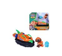 Paw Patrol: The Dino Movie, Zuma Dino Rescue Hovercraft with Extending Rescue Claw, Collect 2 Action Figures and Vehicle, Kids Toys for Boys and Girls Ages 3+