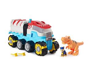PAW Patrol Dino Rescue Dino Patroller Motorised Team Vehicle with Exclusive Chase and T-Rex Figures