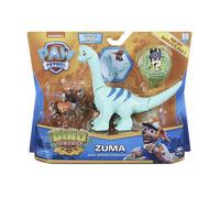 PAW Patrol Dino Rescue Zuma with Brontosaurus Dinosaur Action Figure Set New