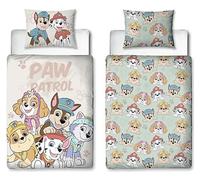 Paw Patrol Duvet Set Junior Reversible Beige Bedding Set Quilt Cover 90104