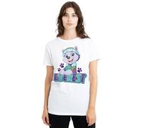 Paw Patrol Everest Ladies T Shirt, White, Large
