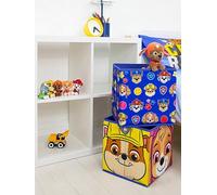 Paw Patrol Officially Licensed Storage Boxes | 2 pack Foldable Storage Cubes Faces Design with Chase and Marshall | Perfect For Organising Children's Room, Kids Playroom, 30 x 30cm