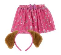 Paw Patrol Fantasy Beauty Accessory Set | Pink Skirt with Bow and Skye Headband | Official Nickelodeon Child Costume
