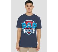 Paw Patrol Father'S Day Dad Patrol Unisex Adult Heather T-Shirt, Navy Heather | Size: 2XL Paw Patrol Navy 2XL