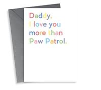 Paw Patrol Father's Day or Birthday card