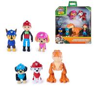 Paw Patrol Figure Dino Advnture Pack | 6 Characters, Pack of 6 For Complete Missions, Authentic Uniforms From The Movies, Fantasy Game