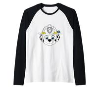 Paw Patrol Fire Dog Marshall Face Raglan Baseball Tee