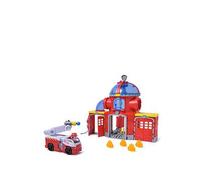 PAW Patrol Fire Rescue Command Center with Marshall Figure, Rescue Fire Truck, Lights, Launcher and Sound Fx, Kids Toys for Boys & Girls Ages 3 and Up