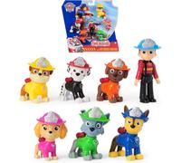 PAW Patrol Fire Rescue Team Pack with 7 Collectible Action Figures, Including Ryder and 6 Pups, Kids Toys for Boys and Girls Ages 3 and Up