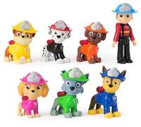 PAW Patrol Fire Rescue Team Pack with 7 Collectible Action Figures, Including Ryder and 6 Pups, Kids Toys for Boys and Girls Ages 3 and Up