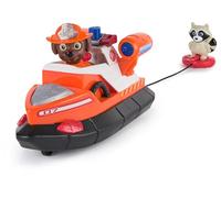 PAW Patrol Fire Rescue: Zuma Rescue Fire Boat with Action Figure, Launching Lifesaver, Raccoon & Toy Boat, Kids Toys for Boys & Girls Ages 3 and Up