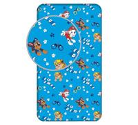 Paw Patrol Fitted Bed Sheet for Kids - 90x200 cm | Official Paw Patrol Bedding | Soft & Breathable Cotton | Non-Slip Fitted Sheet for Kids' Beds | Vibrant and Comfortable for Boys & Girls