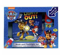 Nickelodeon PAW Patrol Chase, Marshall, Skye and More! - Light the Way! Pop-up Board Book and Sound Flashlight Toy Set - PI Kids