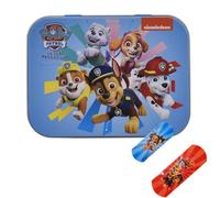 Paw Patrol Flexible Plasters in Metal Tin Box, Waterproof & Breathable First Aid Plasters for Kids & Adults, Latex-Free, Hypoallergenic, Easy Removal & Skin-Friendly, Two Sizes, 24 Plasters