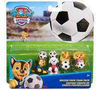 Paw Patrol Football Pups Team Pack with 4 Action Figures, Chase, Marshall, Skye and Rubble, Children's Football Gift for Children from 3 Years