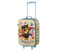 Paw Patrol Friendship-Soft 3D Trolley Suitcase, Blue, 17 x 33 x 52 cm, Capacity 26 L