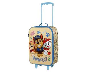 Paw Patrol Friendship-Soft 3D Trolley Suitcase, Blue, 17 x 33 x 52 cm, Capacity 26 L