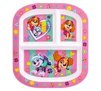 Zawadi Global Paw Patrol Girl 3 Section Reusable Childrens Kids Toddlers Divided Breakfast Lunch Dinner Plate