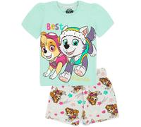 Paw Patrol Girls Blue Skye & Everest Short Sleeve Short Leg Pyjama Set - 3-4 Years