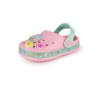 Paw Patrol Girls Clogs | Kids Slip On Footwear with Puppy Novelty Charms in Pink | Skye Everest Indoor & Outdoor Sandals Sliders with Adjustable Strap | TV Series Character Merchandise Gift