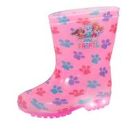 Paw Patrol Girls Light Up Wellington Boots Kids Skye Flashing Pink Wellies Rain Snow Boots