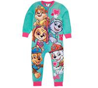 Paw Patrol Girls Onesie in Blue | Kids All In One Fleece Pyjama Loungewear | Chase Skye Rubble Marshall Everest Cosy PJs Sleepsuit Nightwear | Pajama Bodysuit Romper Merchandise Gift for Children