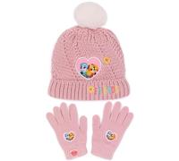 Paw Patrol Girls Pink Beanie and Scarf Set (One Size)
