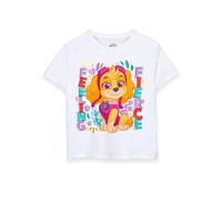 Paw Patrol Girl's Short Sleeved T-Shirt (Kids White) in White | Size: 3-4 Years Paw Patrol White 3-4 Years