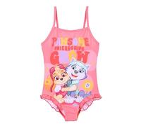 PAW PATROL Girls' Skye and Everest Swimming Costume, red, 5 Years