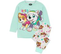 Paw Patrol Pyjamas For Girls | Kids Blue Skye Everest PJs Long Sleeve T-Shirt With Long Bottoms | Children Helicopter Rescue Nightwear 4-5 Years