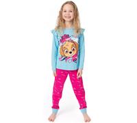 Paw Patrol Skye Girls Pyjama Set | Kids Blue & Pink Loungewear T-Shirt & Pants PJ Bundle | Long Sleeve Tee Long Leg Bottoms Pajama | Movie Series Nightwear Merchandise Gift for Children