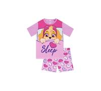 Paw Patrol Girl's Skye Short Pyjamas in Pink | Size: 6-7 Years Paw Patrol Pink 6-7 Years