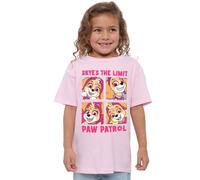Paw Patrol Girl's Skye's The Limit T-Shirt in Light Pink | Size: 5-6 Years Paw Patrol Light Pink 5-6 Years