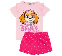 Paw Patrol Girl's Toddler Short Sleeve Short Leg Pyjama Set (Girls Pink) in Pink | Size: 12-18 m Paw Patrol Pink 12-18 m